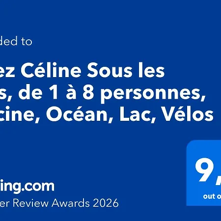 펜션 Chez Celine Sous Les Pins, De 1 A 8 Personnes, Piscine, Ocean, Lac, Velos 비엘-생-지롱